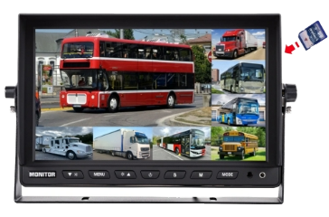 Multi-Channel Vehicle Mounted DVR Monitors 7''10''